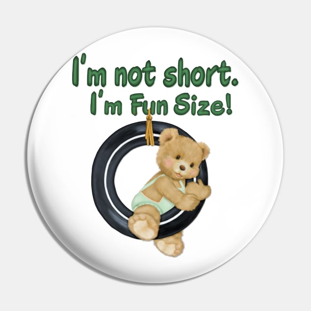 Fun Size Teddy Bear Pin by SpiceTree