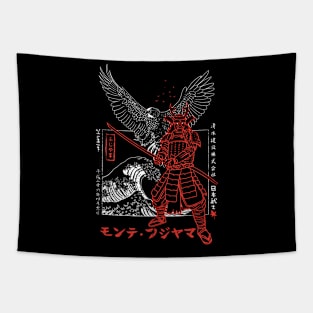 Samurai Eagle Attack Tapestry