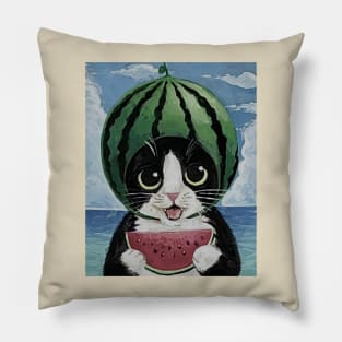 Watermelon Cat Pillow