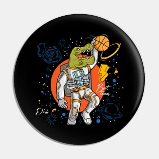 dinosaur t rex playing basketball Pin