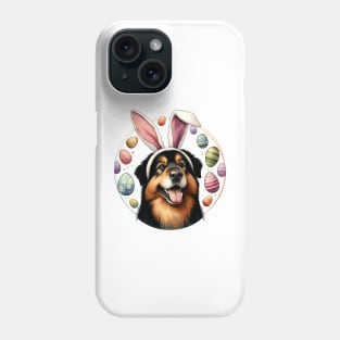 Deutscher Wachtelhund Enjoys Easter with Bunny Ears Phone Case