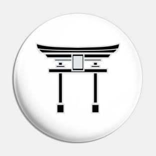 torii gate (black) Pin