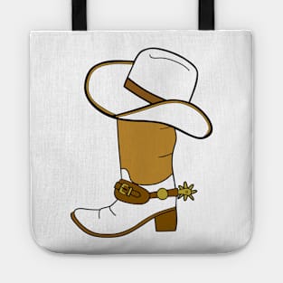 COWBOY Style Cowboy Boots Cowboy Hat Tote