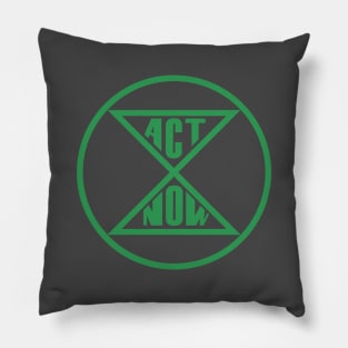 Act now hourglass Pillow