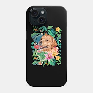 Tropical Labrador Retriever 6 Phone Case