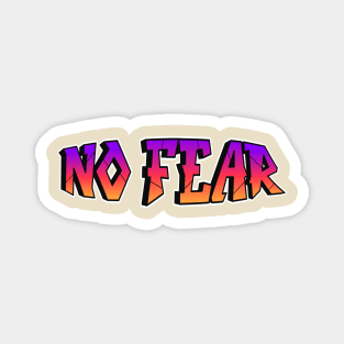 No Fear word letters graffiti style Magnet