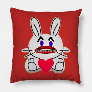 rabbit love you Pillow