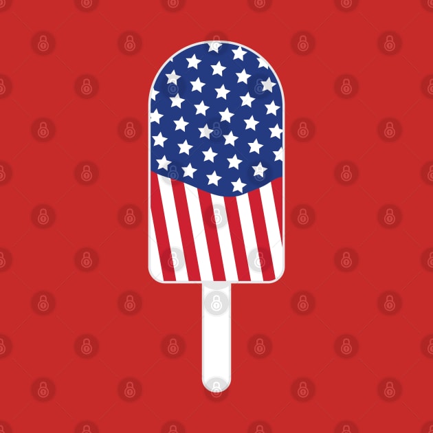 Flag Popsicle 4th of July Independence Day Shirt by HungryDinoDesign