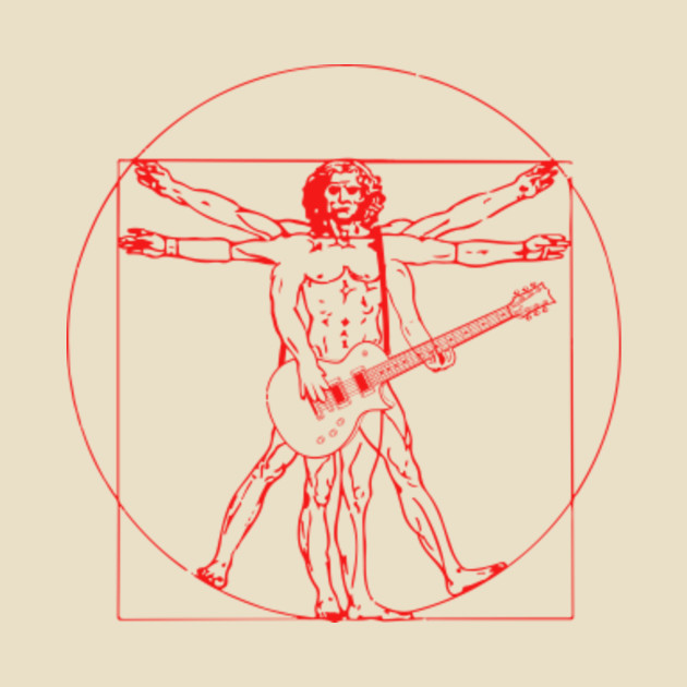 vitruvian guitarist