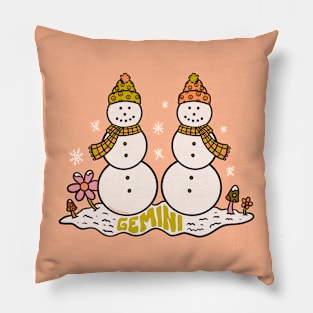 Gemini Snowman Pillow