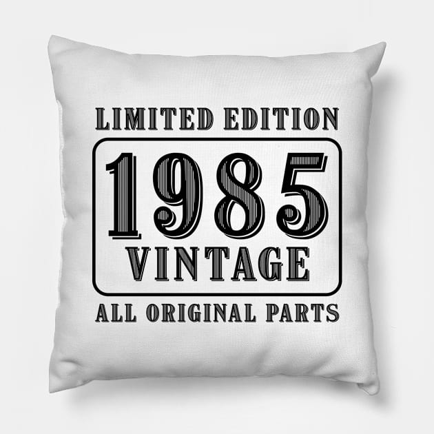 All original parts vintage 1985 limited edition birthday Pillow by colorsplash