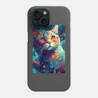 Abstract Cat Phone Case