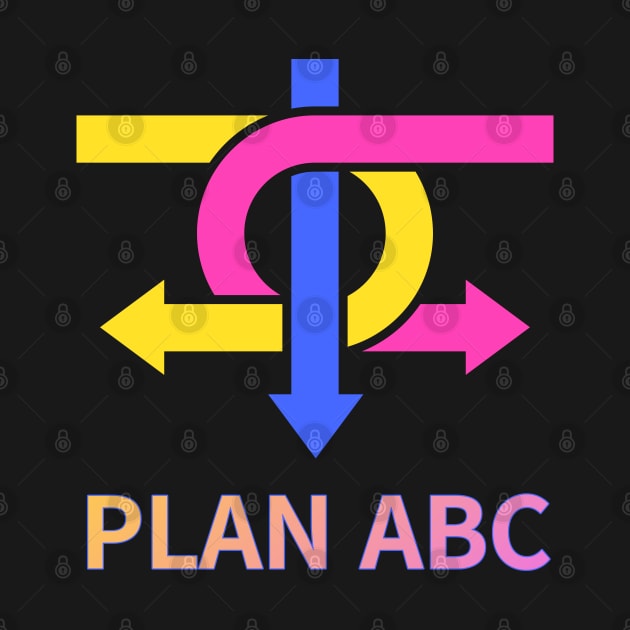 plan ABC,fluorescent color,arrow by zzzozzo