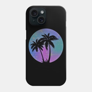 Vaporwave Palm Trees: 80's, 90's Pastel Blue, Pink, and Purple Retro Vintage Sunset Tropical Vaporwave Phone Case