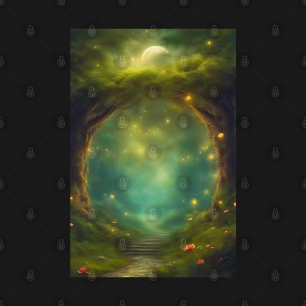 Portal With Fireflies by JDI Fantasy Images