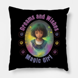 Magic Girl, Dreams and Wishes Pillow