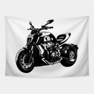 Diavel 1260S Sketch Art Tapestry