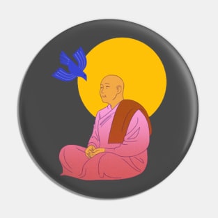 Praying Monk Pin