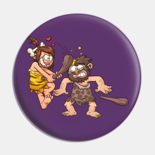 caveman love fight Pin