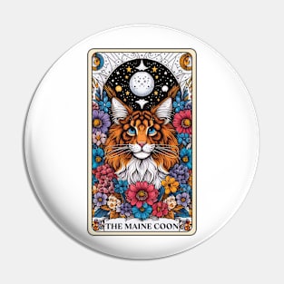 Maine Coon Tarot Card Pin