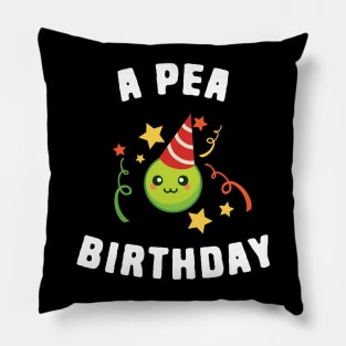 Funny Birthday Food Peas Pun Pillow