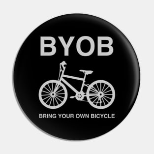 BYOB Bring Your Own Bike Pin