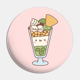 Cute Japanese Style Matcha Green Tea Parfait Pin