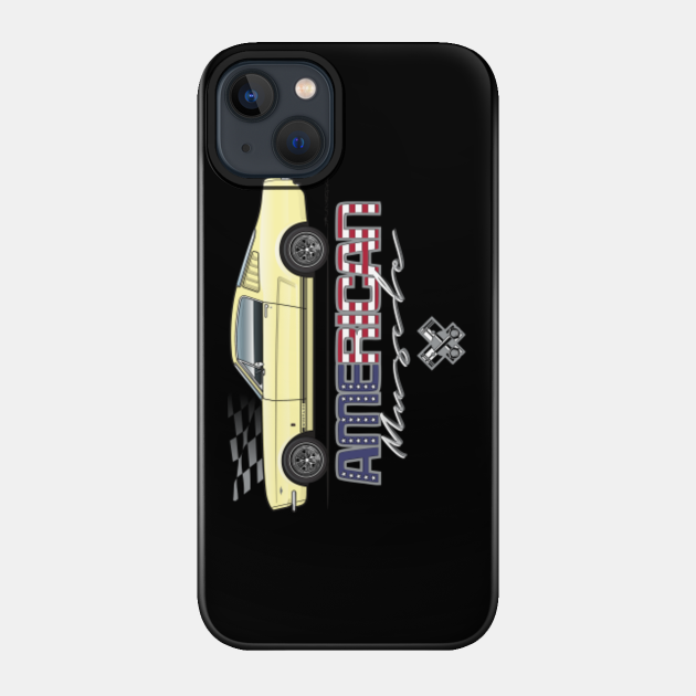 American Muscle-Springtime Yellow - 1966 Fastback - Phone Case