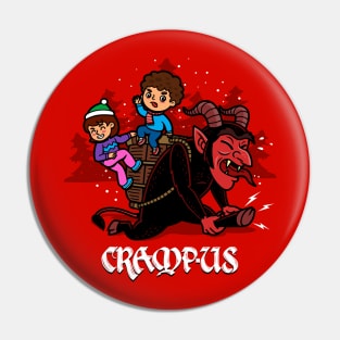 Cramp-us Funny Christmas Krampus Pin