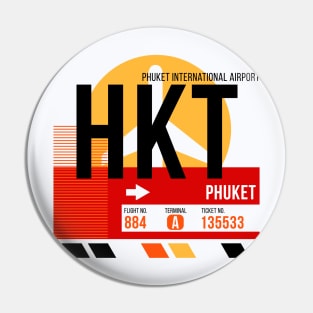 Phuket (HKT) Airport // Sunset Baggage Tag Pin