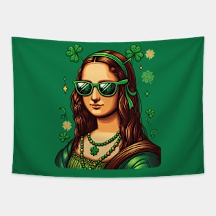 St Patricks Day Mona Lisa Tapestry