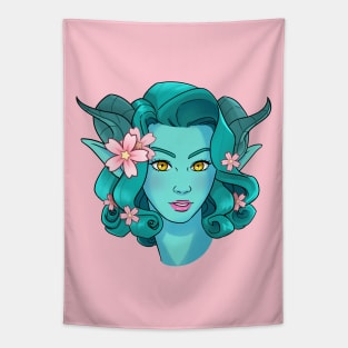 Tief Girl Tapestry