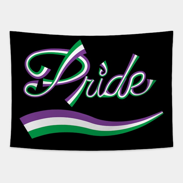 Genderqueer Ribbon Tapestry by traditionation