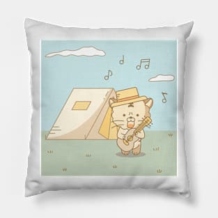 Let's go camping if the weather is nice Pillow