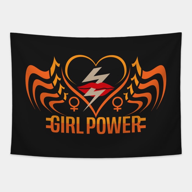 Girl Power Tapestry by TedyBoyBonsai