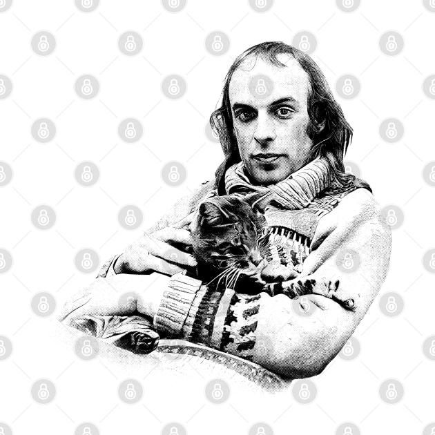 Brian Eno & His Cat by DankFutura