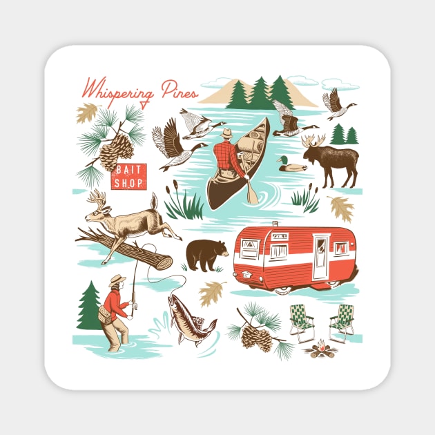 Whispering Pines Magnet by Ruby Ritz