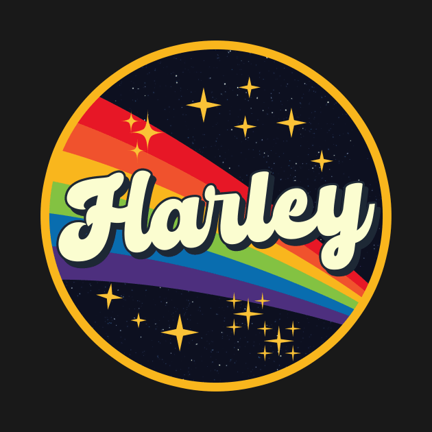 Harley // Rainbow In Space Vintage Style by LMW Art
