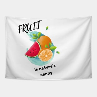 Fruit design t-shirt Tapestry