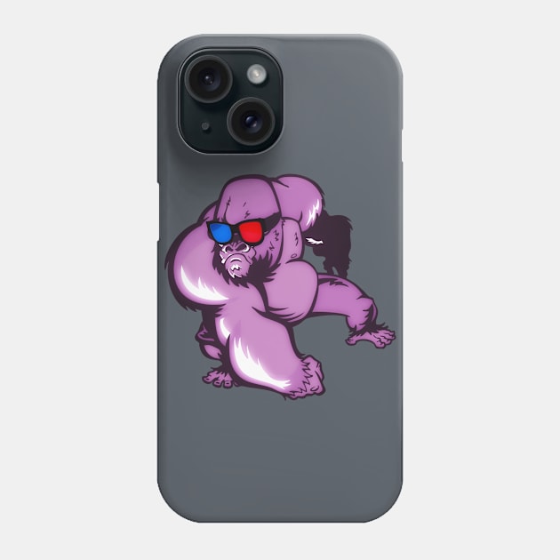 KONG 3D Phone Case by sixtyloud