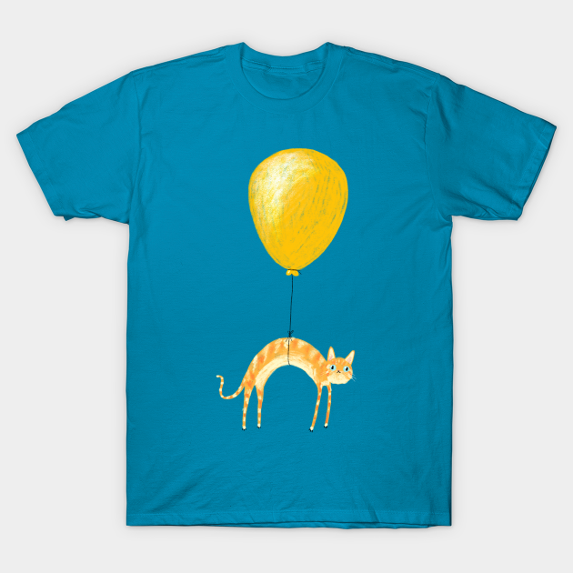 Balloon Cat - Cat - T-Shirt