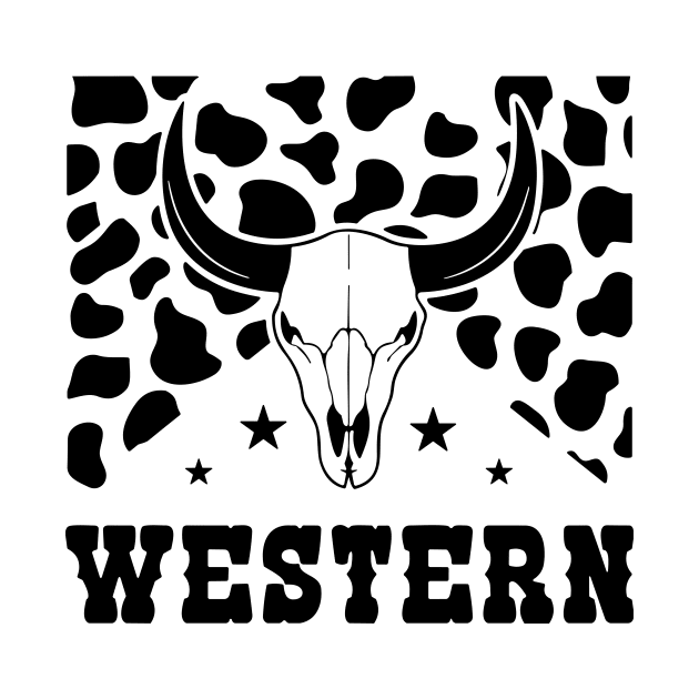 Western Sign, Cow Skin, Bull Skull, Cowboy by styleandlife