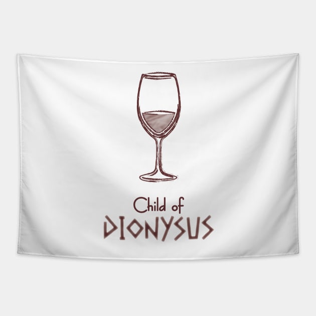 Child of Dionysus – Percy Jackson inspired design Tapestry by NxtArt