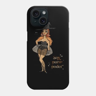 Soy puro poder witch with transparent background Phone Case