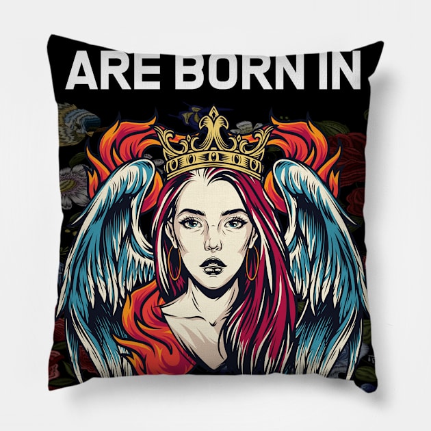 Queen Fire December Pillow by symptomovertake