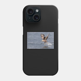 White-tailed eagle's successful fishing Phone Case