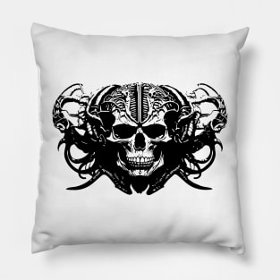 Sci Fi Skull Pillow