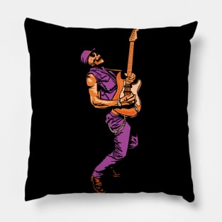 Skeleton Guitarist Pillow