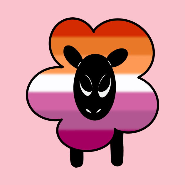 Proud Lesbian Rainbow Sheep by Emberpixie