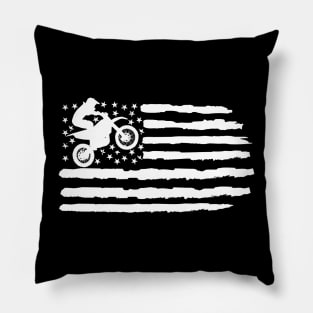 Motocross flag design Pillow